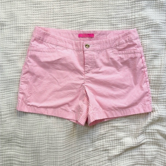 Lilly Pulitzer Pants - Lilly Pulitzer Pink Seersucker Shorts